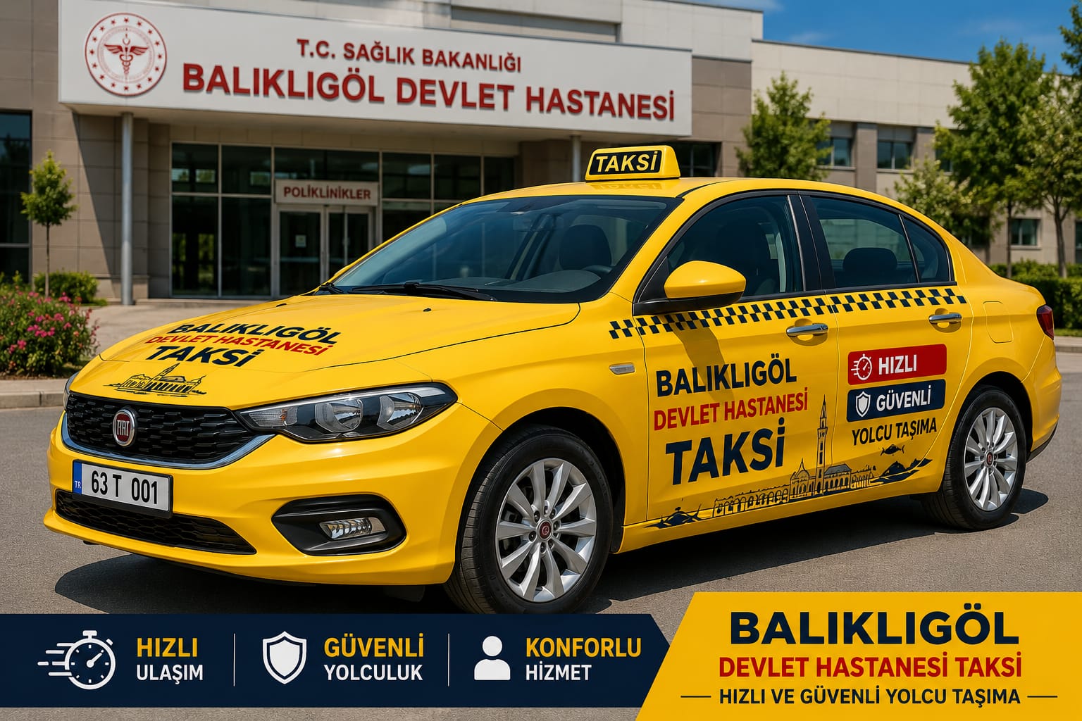 Balıklıgöl Devlet Hastanesi taksi hizmeti tanıtımı
